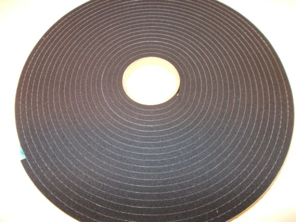 ZK-Streifen 5 x 9 mm, EPDM, einseitig selbstklebend (Montagehilfe), schwarz, Rolle a 10 m, R024/1