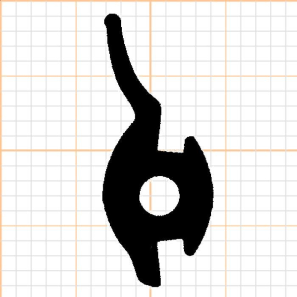 Lippendichtung in schwarz 37430