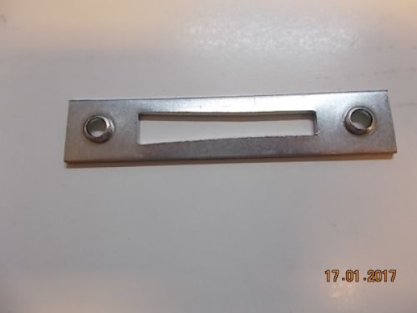 Schließblech 105/3 eckig 80 x 16 x 1,5 mm rechts/links verzinkt