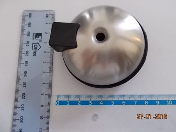 Türpuffer "Schildkröte" Edelstahl, matt gebürstet mit Schraube und Dübel