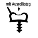 Holzzargendichtung für 12 mm Falzbreite, 31957 (06559), R012/4