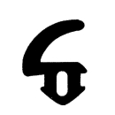 Lippendichtung in schwarz, 37287