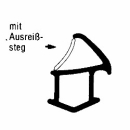 Stahlzargendichtung in grau, 57421, R013/1